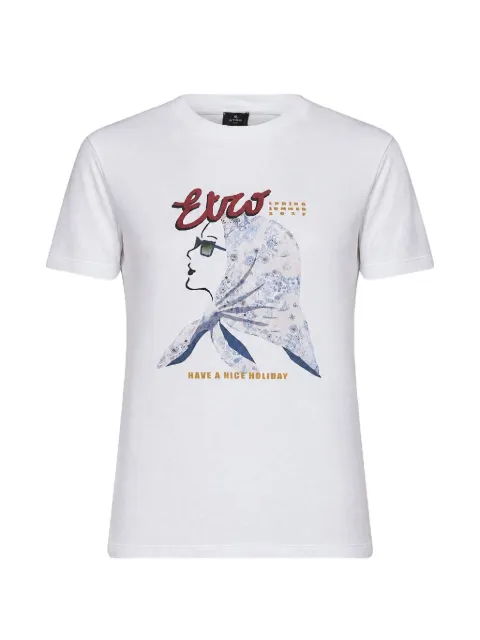 ETRO 그래픽 프린트 티셔츠