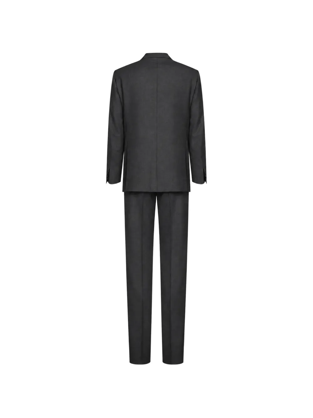 Kiton double-breasted wool suit Grijs