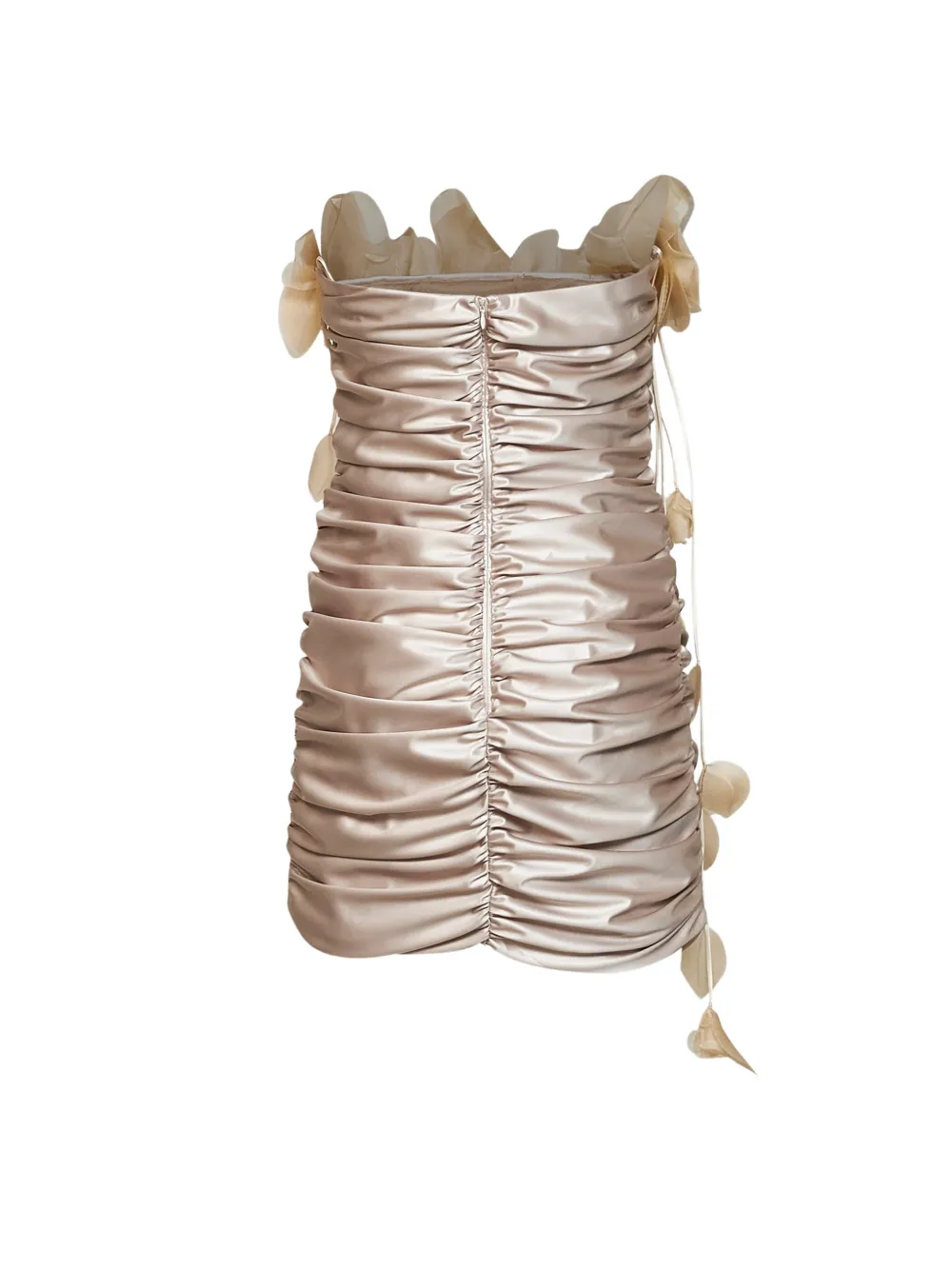 Giuseppe Di Morabito floral-embellished draped dress Beige