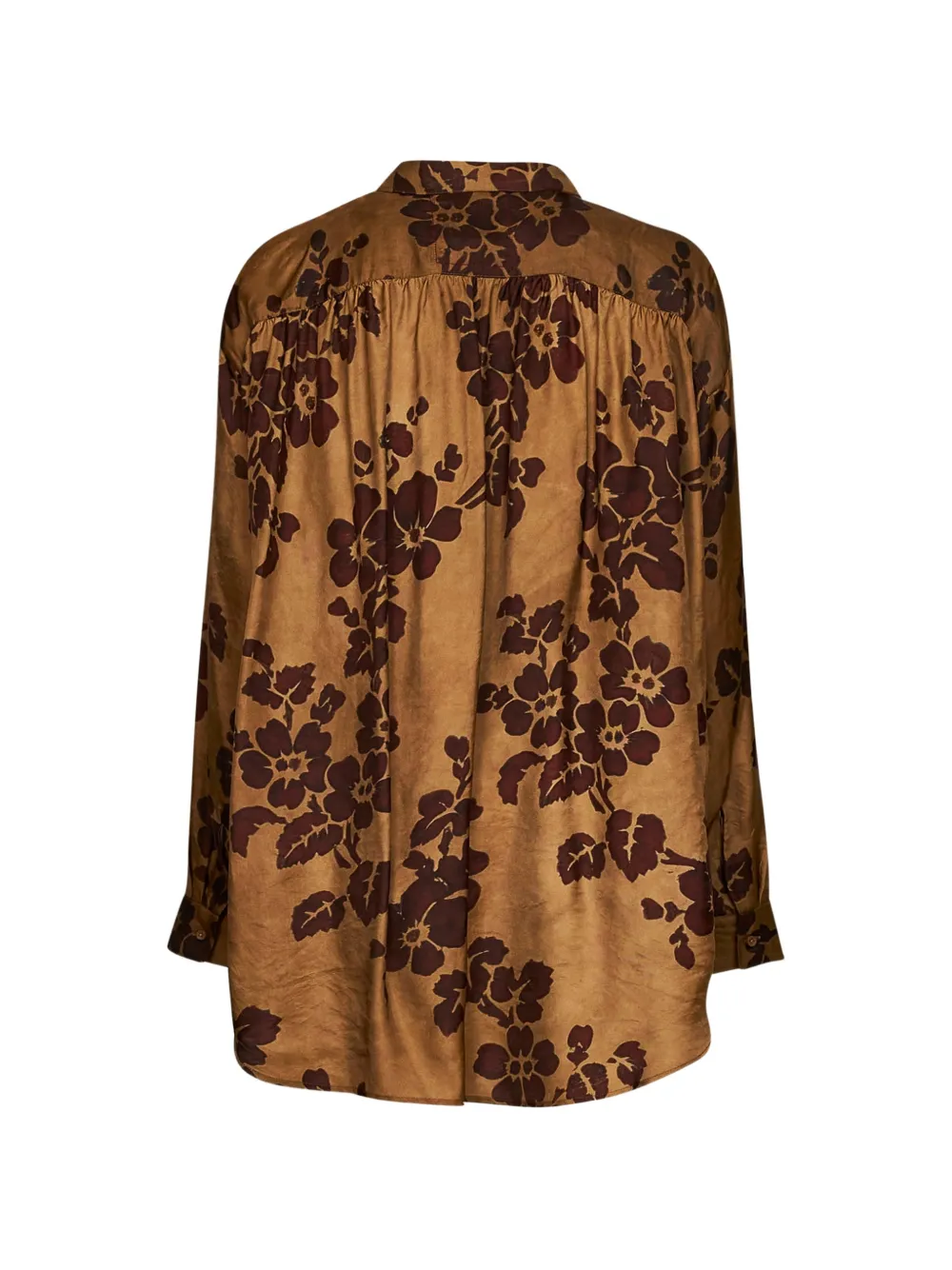 Uma Wang floral-print tie-dye shirt Geel