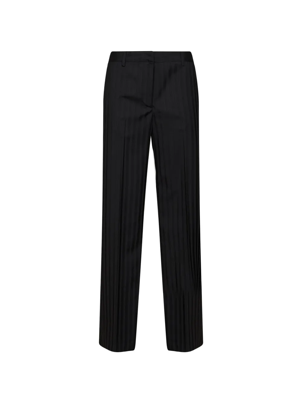 PT Torino pleated straight-leg tailored trousers Zwart
