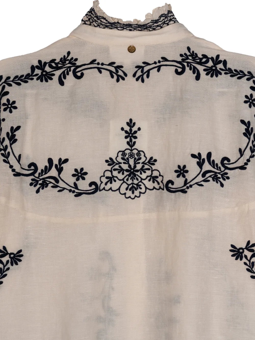 Antik Batik Penny Big embroidered blouse Wit