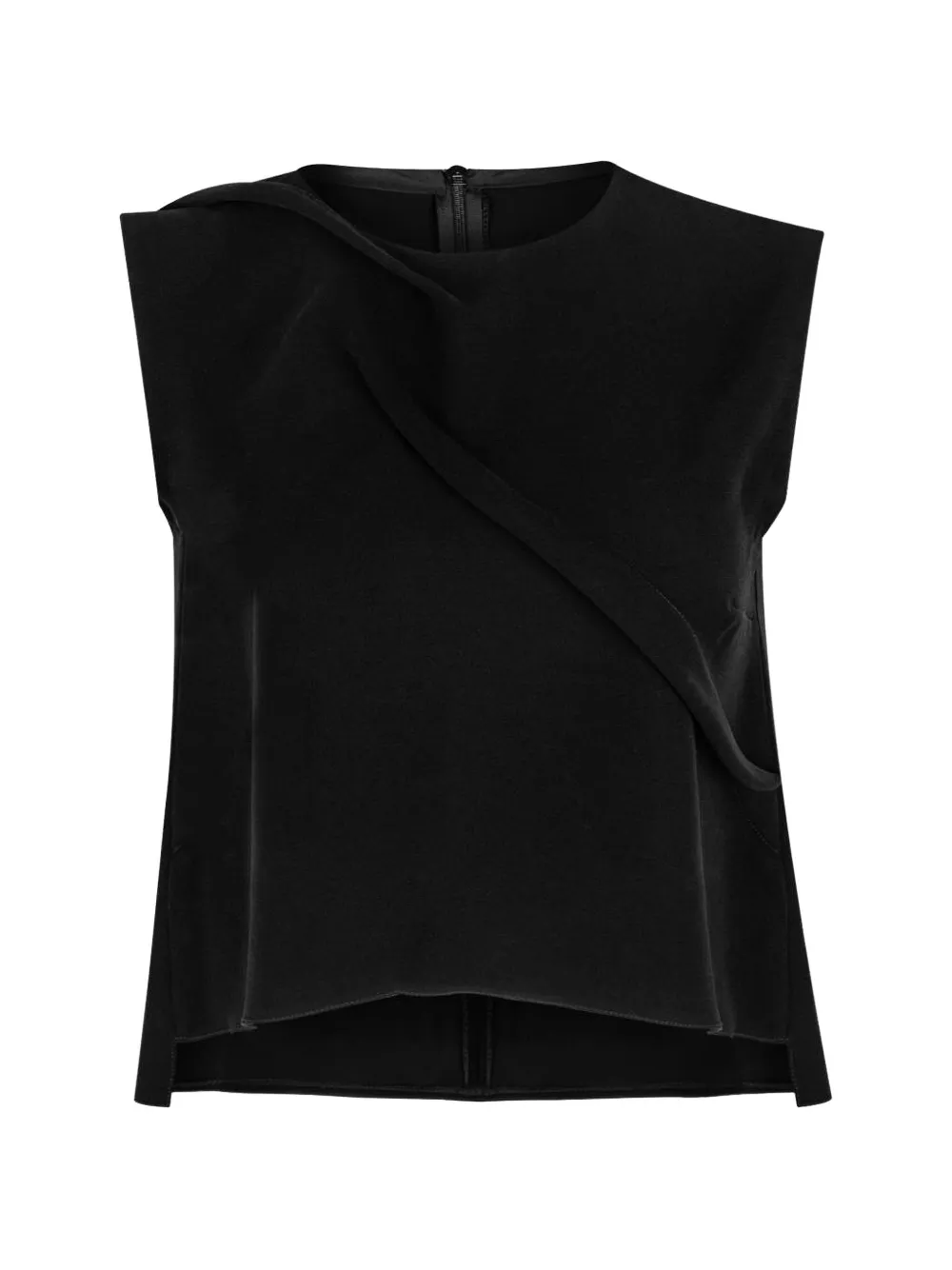 SAHAR JABERIAN seam-detail top - Nero