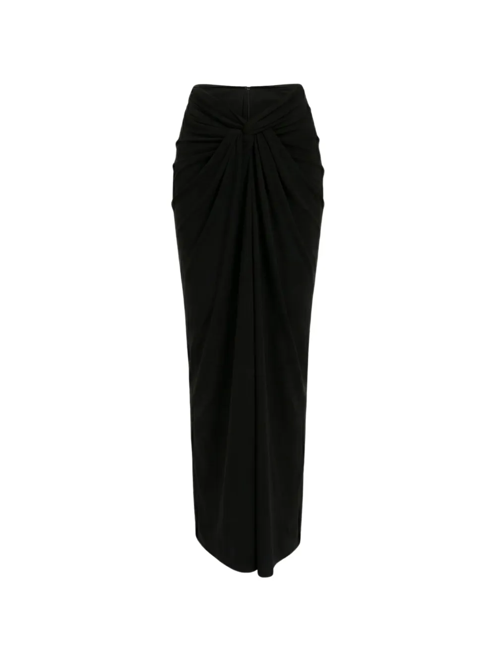 INTERNATIONAL APPEAL Sari-draped maxi skirt - Nero