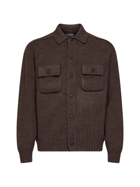 D4.0 virgin wool knit cardigan