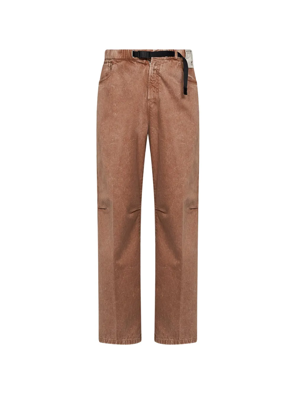 White Sand belted faded-effect trousers | Brown | Image 1