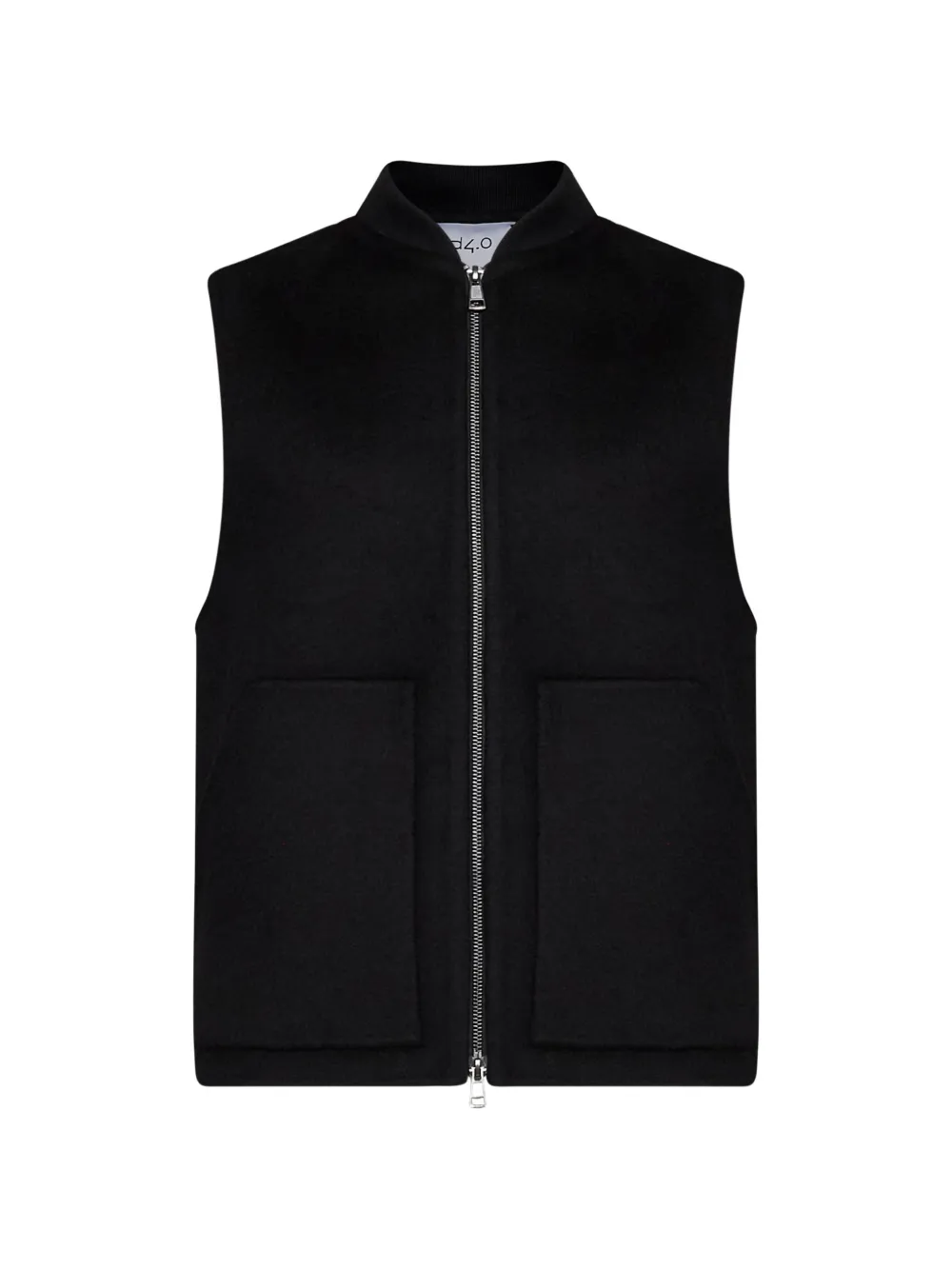 D4.0 baseball-collar zip-up gilet - Noir D4.0 baseball-collar zip-up gilet - Noir