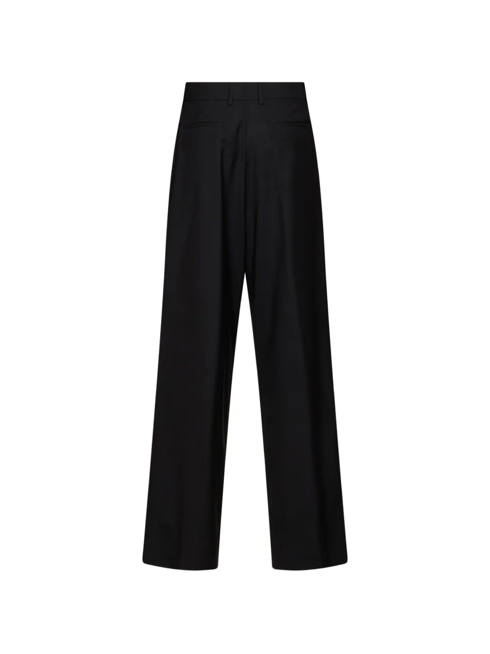PT Torino Frankie pleated wide-leg tailored trousers Zwart