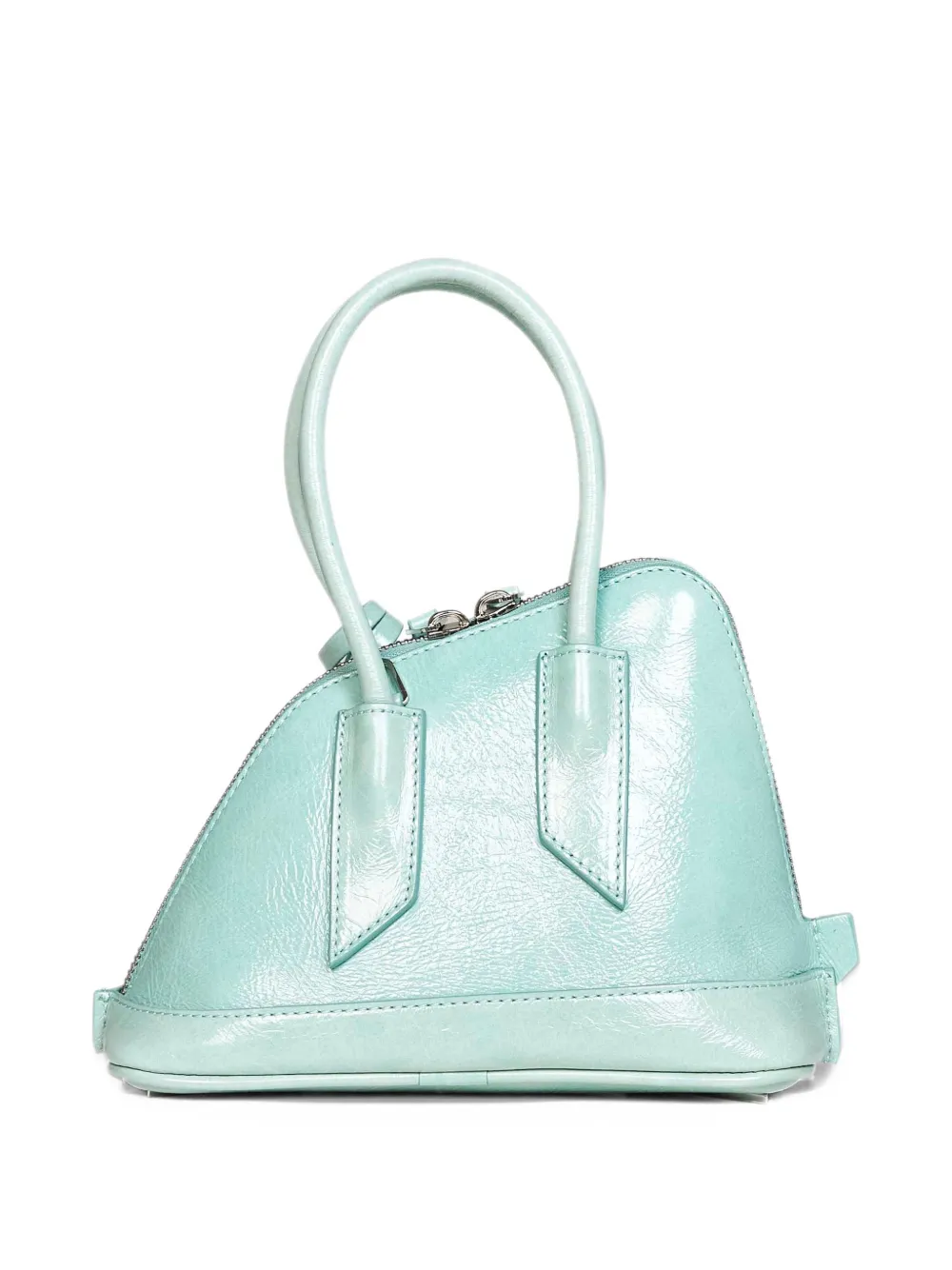 The Attico La Sant Ambroeus mini aquamarine top handle Groen