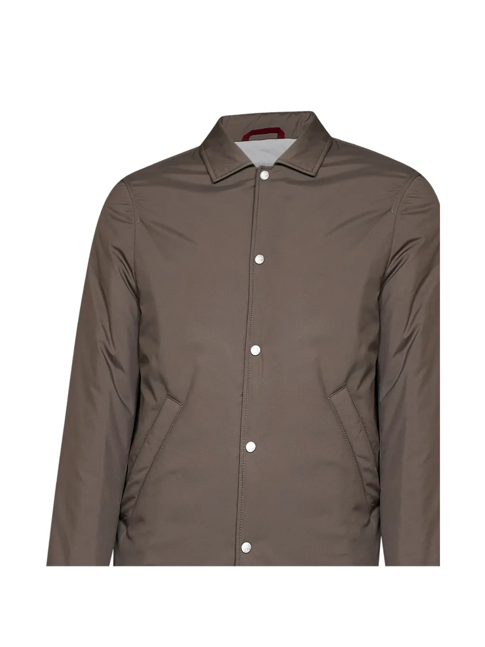 Brunello Cucinelli padded shirt-collar jacket Bruin