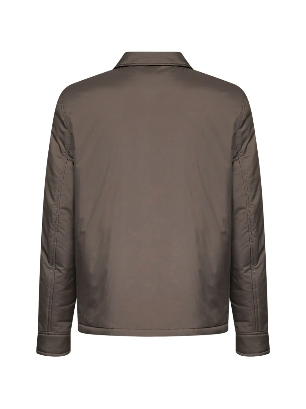 Brunello Cucinelli padded shirt-collar jacket Bruin