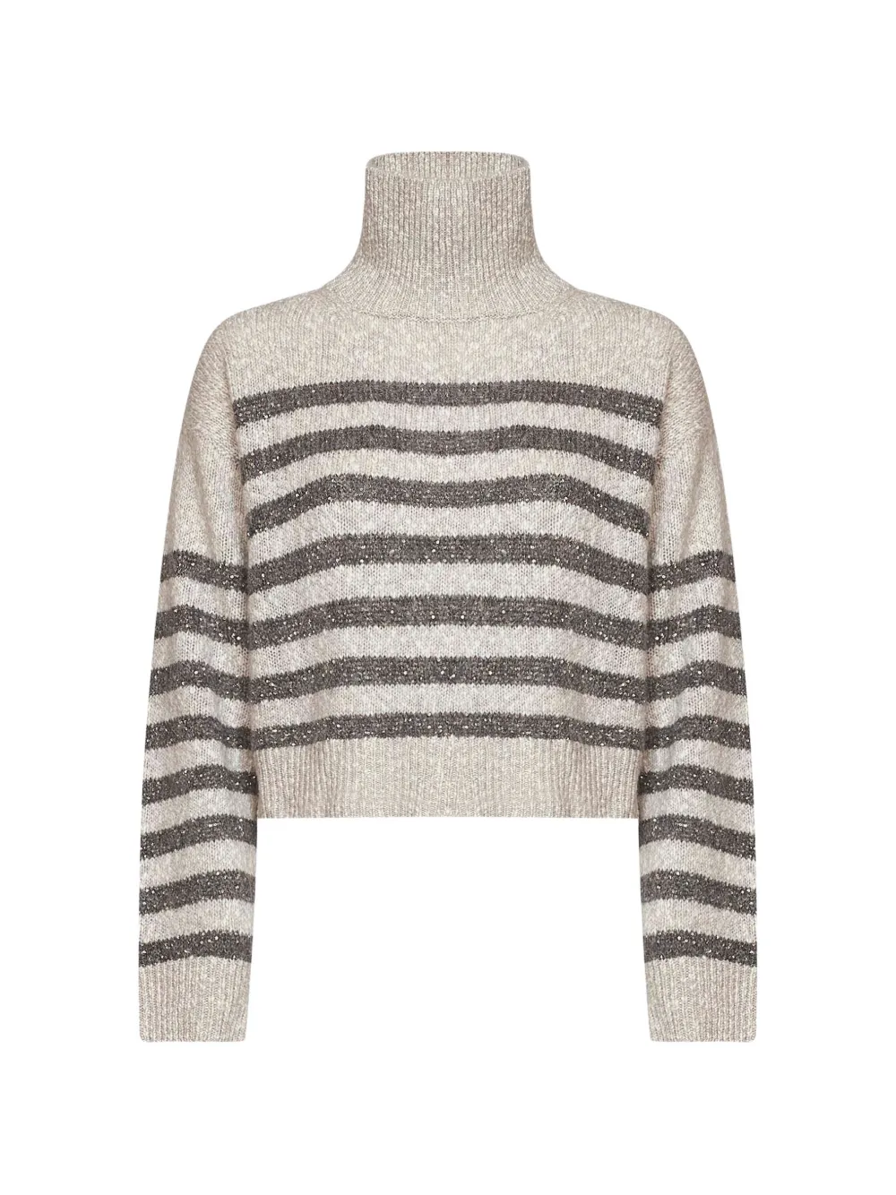 Brunello Cucinelli soft virgin wool and cashmere sweater - Toni neutri