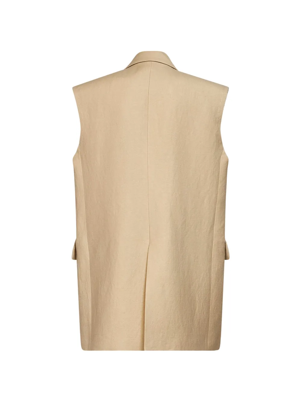Uma Wang double-breasted sleeveless waistcoat Beige