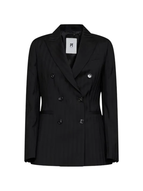 PT Torino double-breasted pinstripe blazer