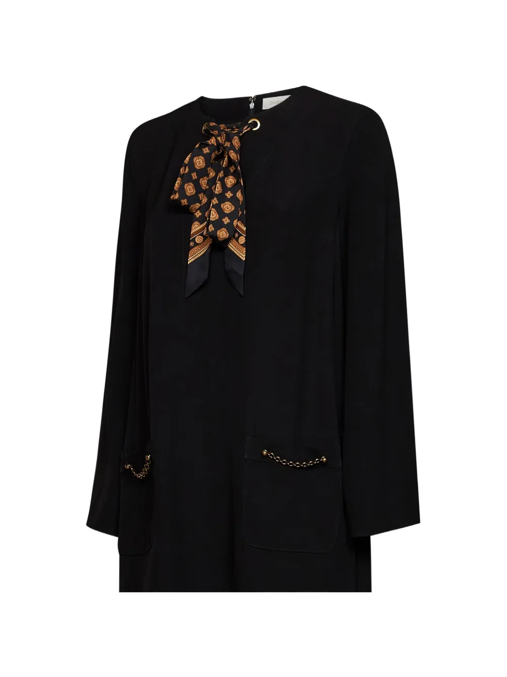 ZIMMERMANN lavallière chain-detail dress Zwart