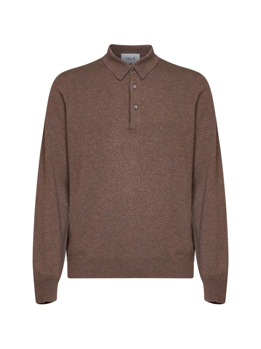 D4.0 plain-stitch long-sleeve sweater Bruin