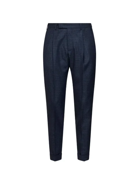 PT Torino check-pattern wool trousers