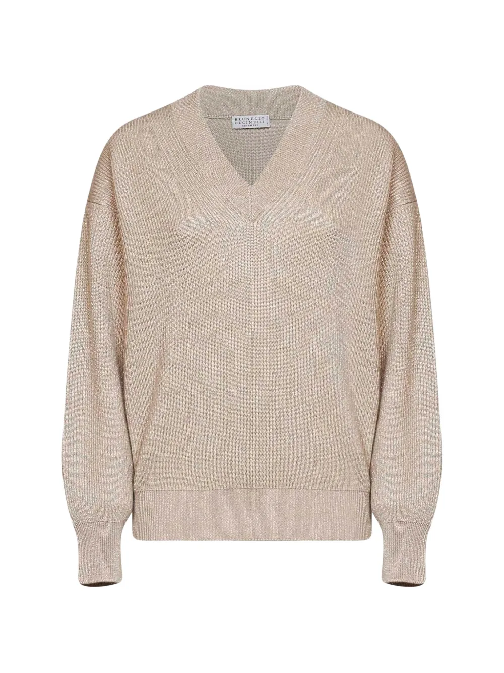 Brunello Cucinelli sparkling cashmere cardigan Beige