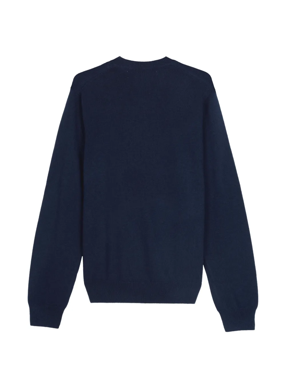 Comme Des Garçons Shirt ribbed-trim crew-neck sweater Blauw