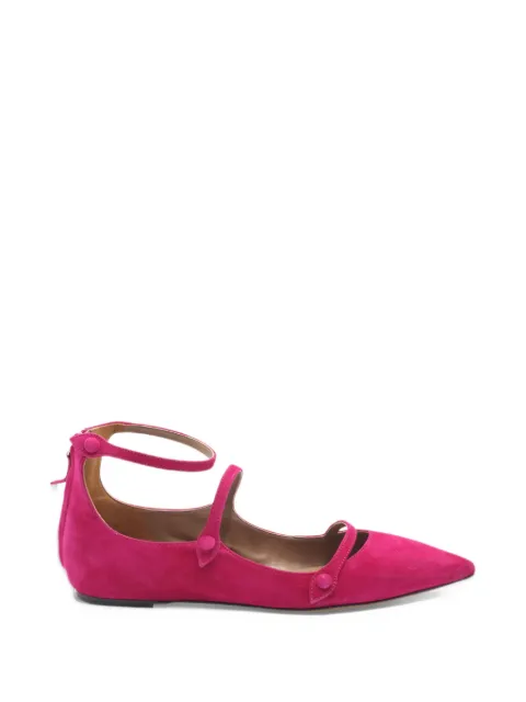 Tabitha Simmons x Equipment strappy pointed-toe ballet flats