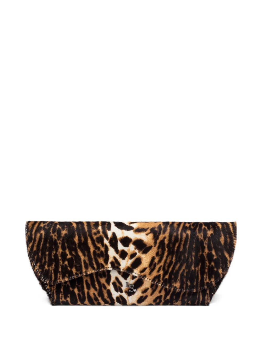 Le Silla leopard-print clutch bag - Marrone