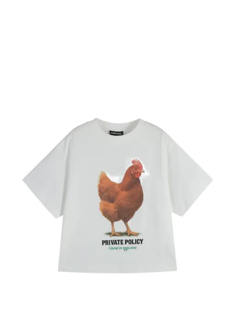 Private Policy chicken-graphic T-shirt