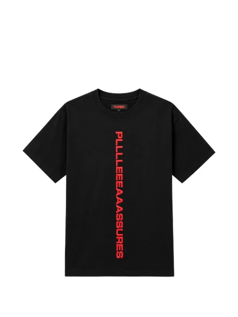 Pleasures logo-print cotton T-shirt