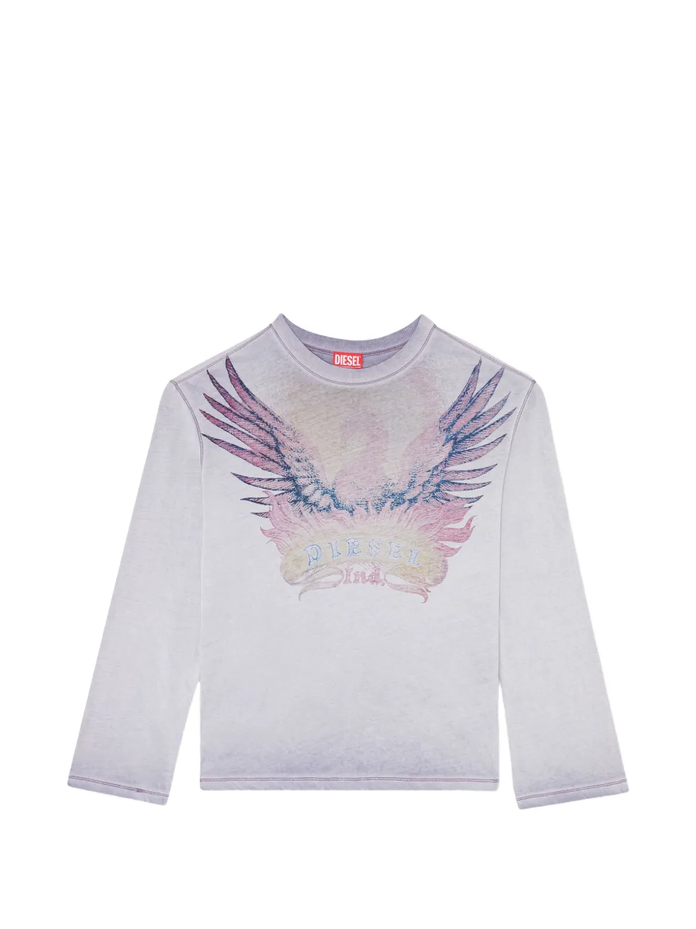 Diesel long-sleeve T-shirt Paars