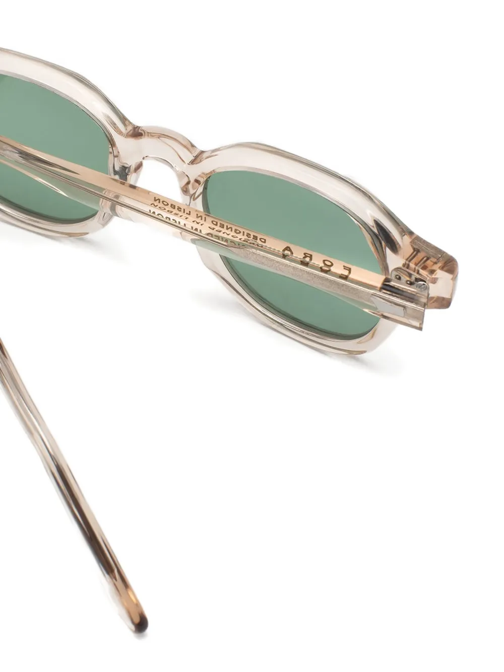 FORA Dealer geometric-frame sunglasses Beige