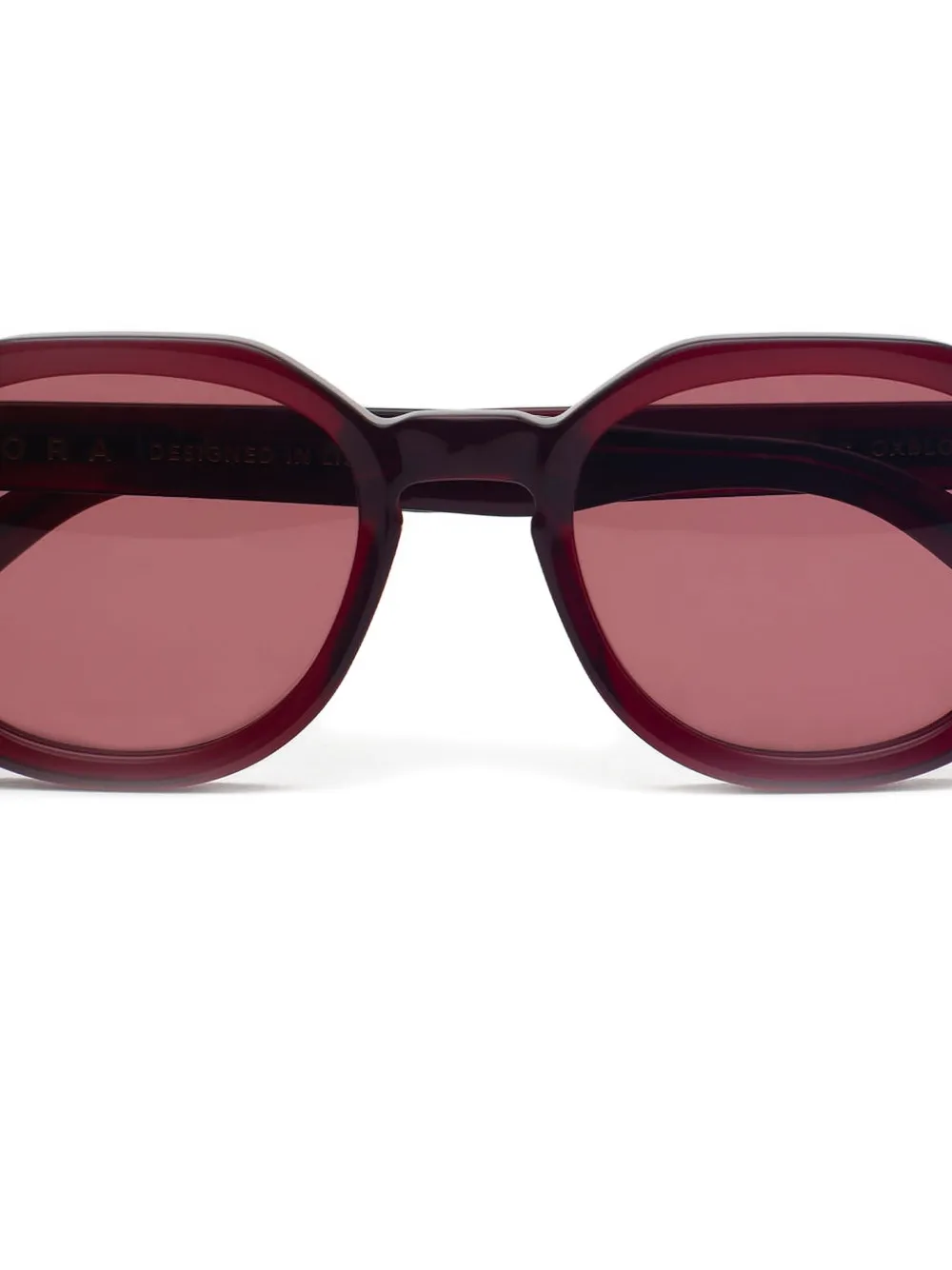 FORA Dealer geometric-frame sunglasses Rood