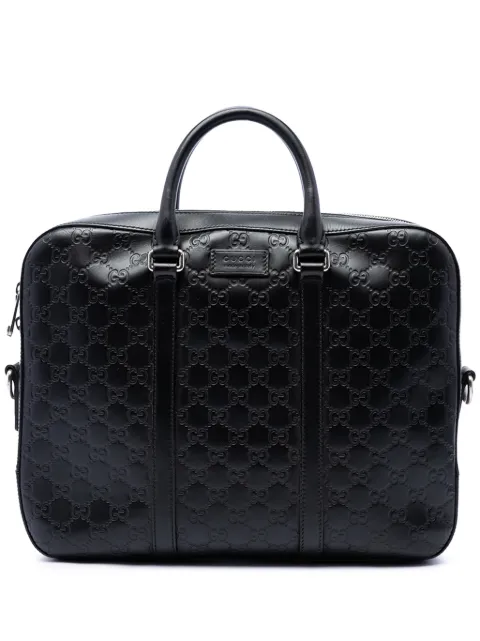 Gucci Pre-Owned 2016-2026 Guccissima business bag