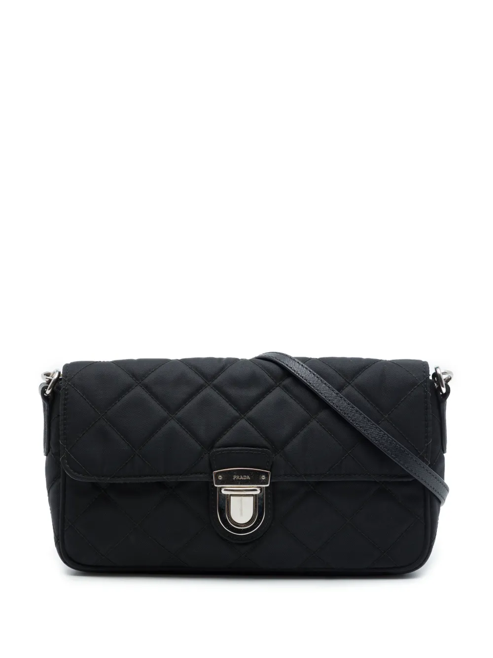 Prada Pre-Owned 2010-2026 Impuntu Tessuto crossbody bag - Black
