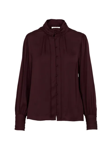 MAISON123 May high-neck gathered blouse