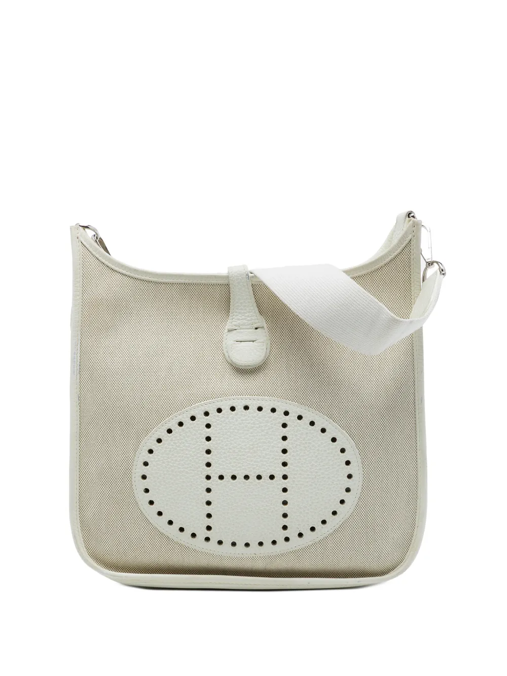 Hermès Pre-Owned 2012 Toile and Clemence Evelyne III PM crossbody bag - Neutrals
