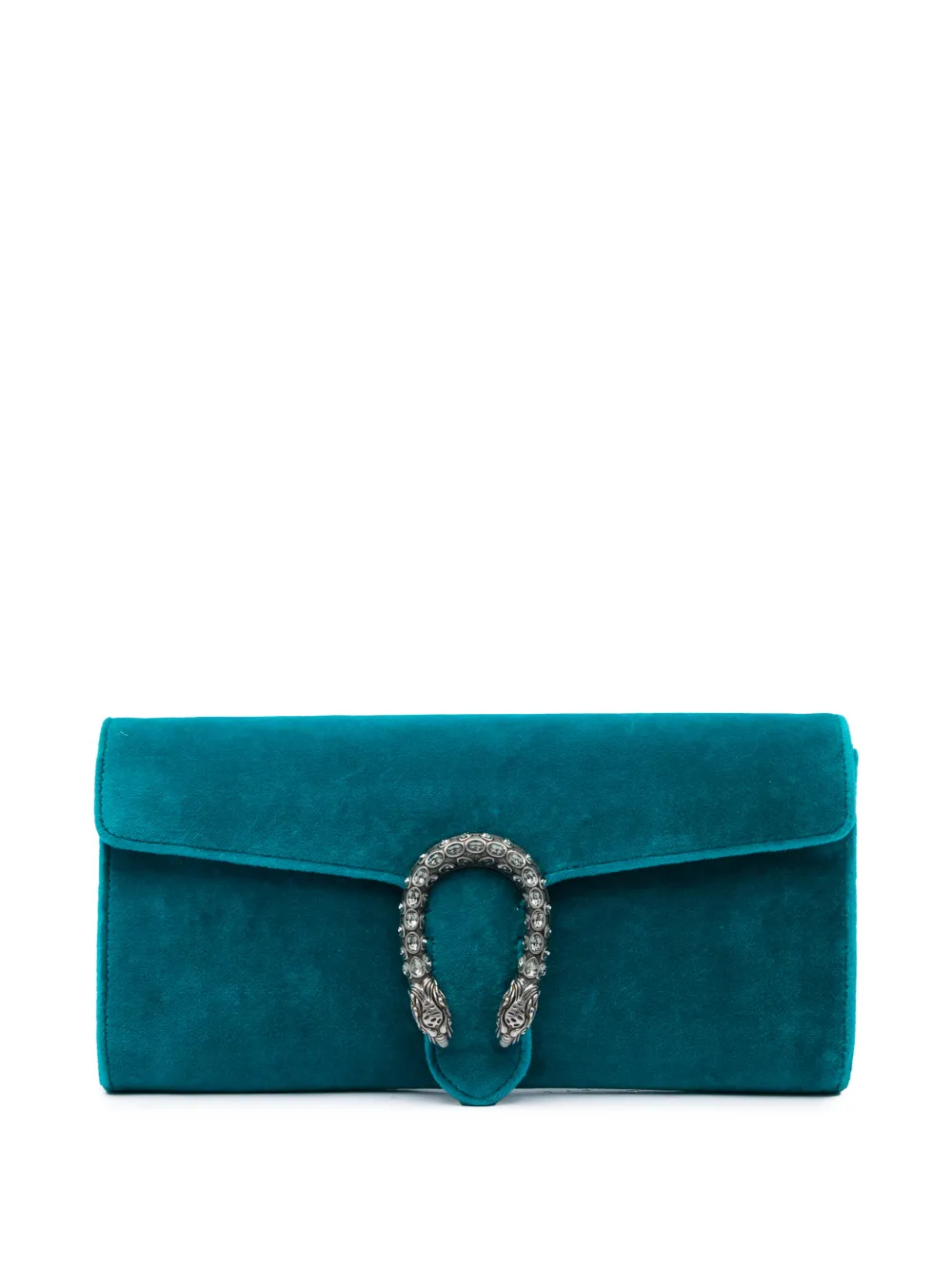 Gucci Pre-Owned 2016-2026 Velvet Dionysus clutch bag - Blu