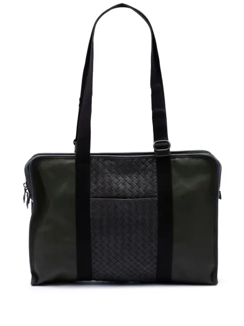 Bottega Veneta Pre-Owned sacoche en cuir Nappa à finitions Intrecciato (2012-2025)