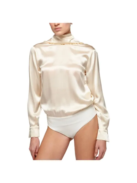 Catalina open-back long-sleeve bodysuit
