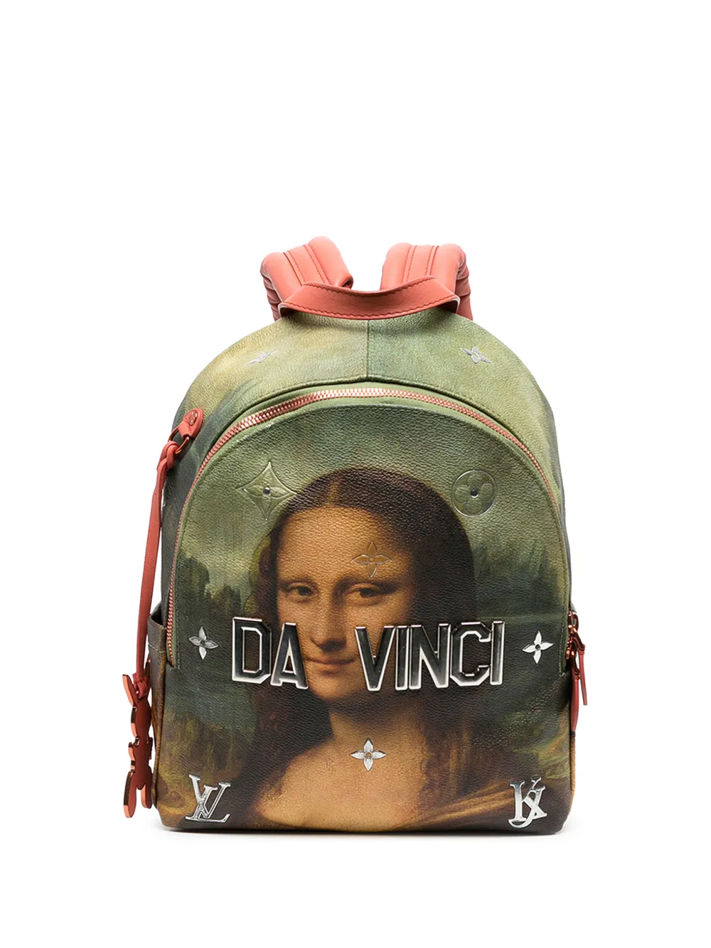 Louis Vuitton Pre-Owned 2017 Jeff Koons Masters Collection Da Vinci Palm Springs backpack - Brown