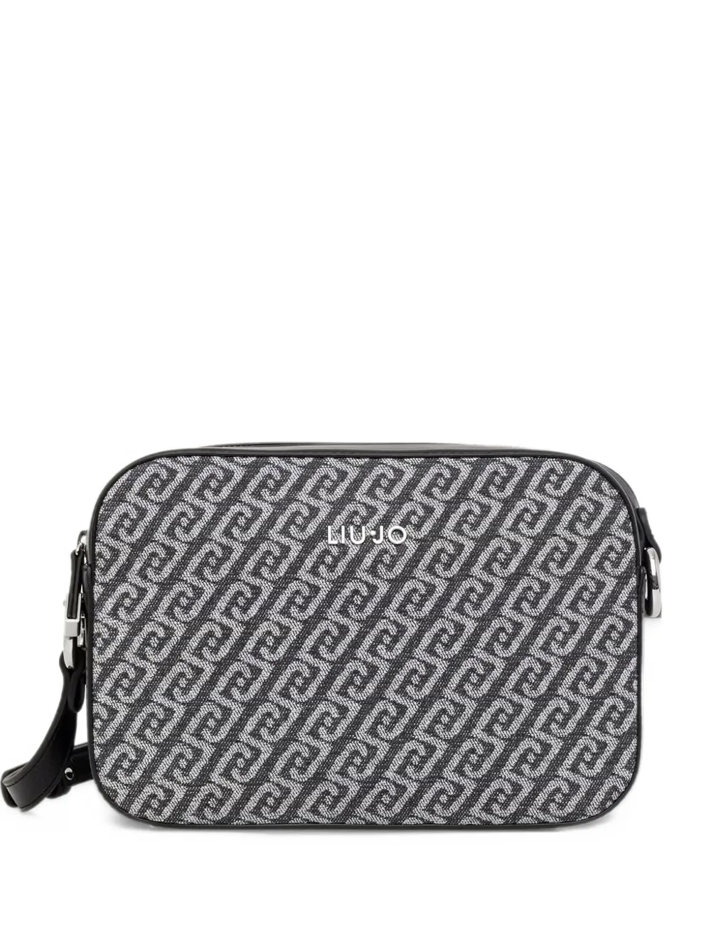 LIU JO monogram-pattern crossbody bag - Nero
