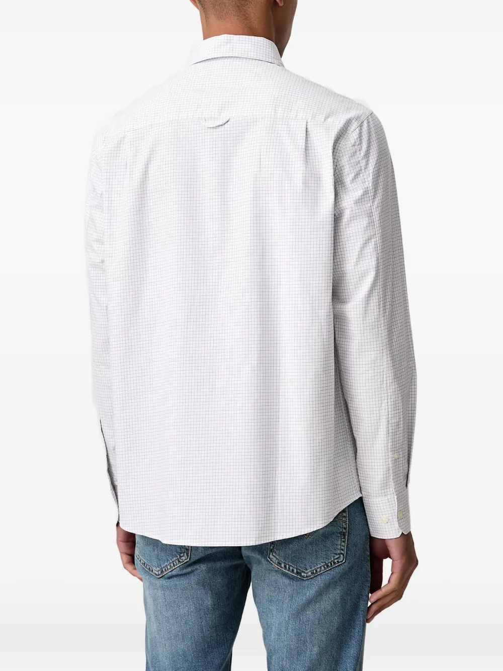 Lindbergh check-pattern pocket-detail shirt Wit
