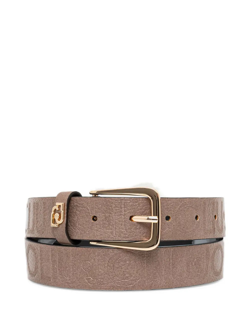 LIU JO logo-embossed buckle belt - Toni neutri