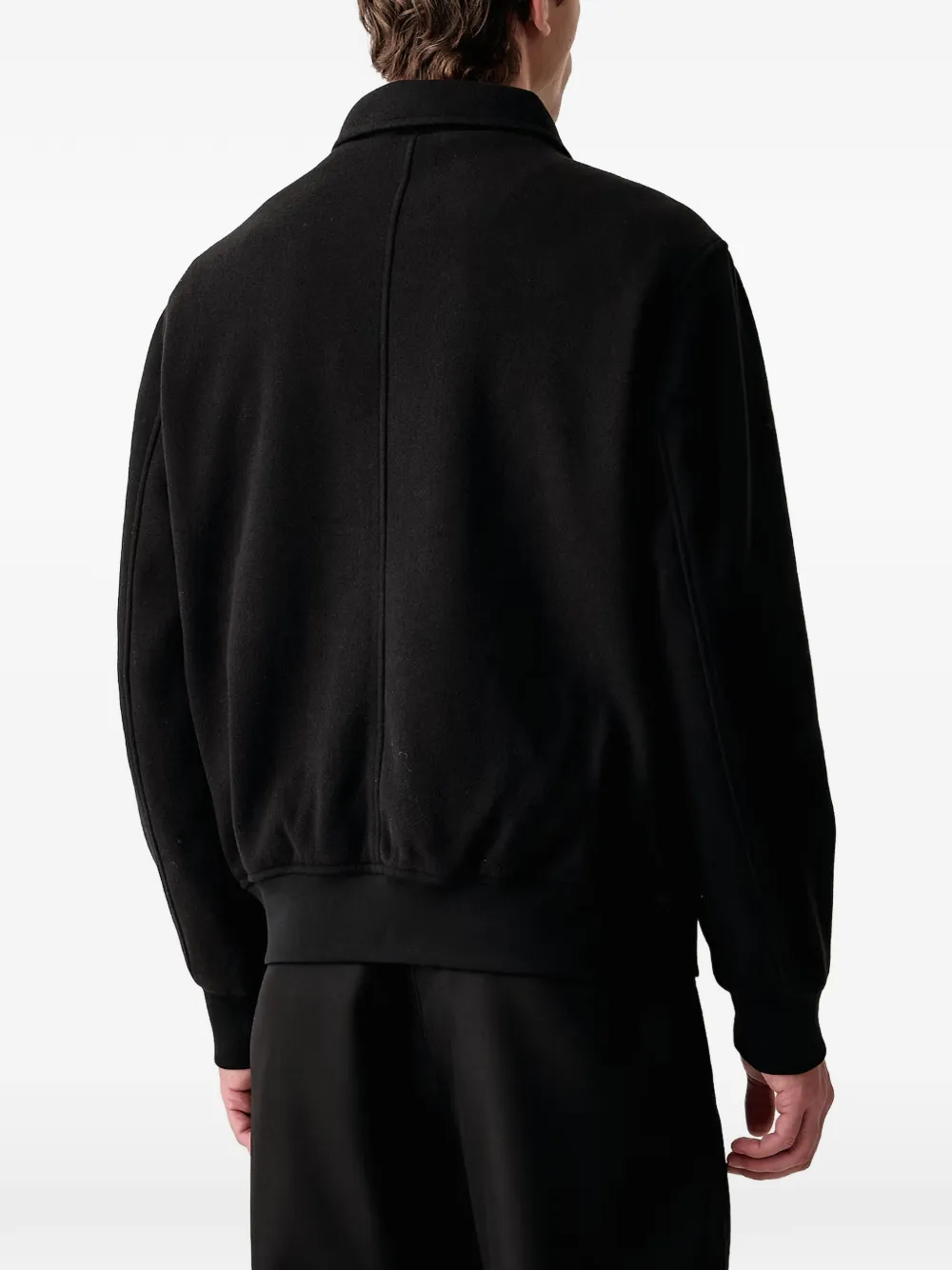 Lindbergh zip-up flap-pocket jacket Zwart