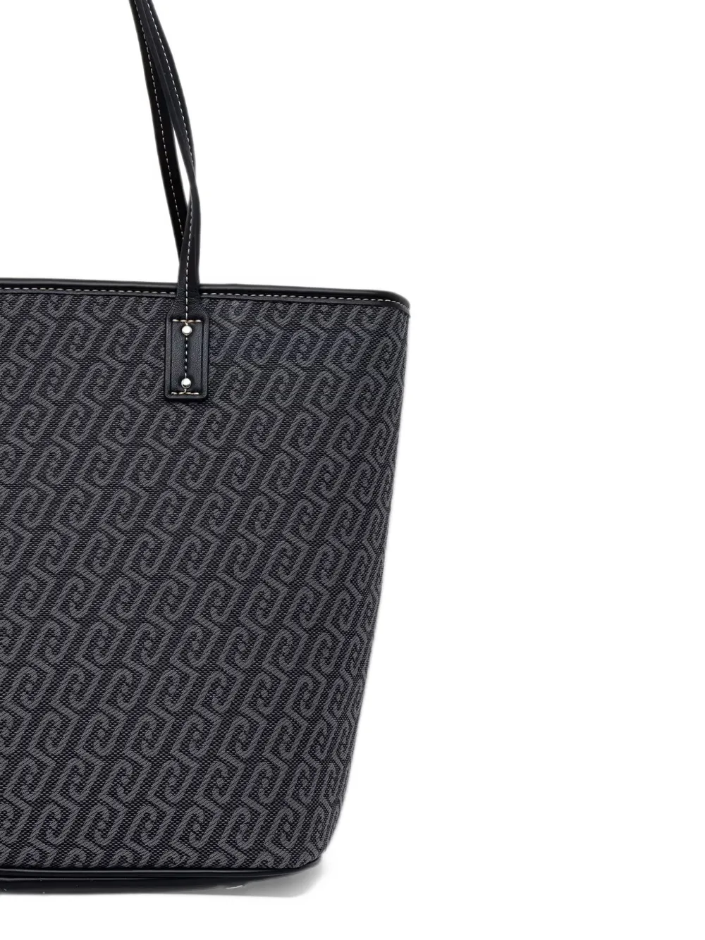 LIU JO monogram-pattern tote bag Zwart