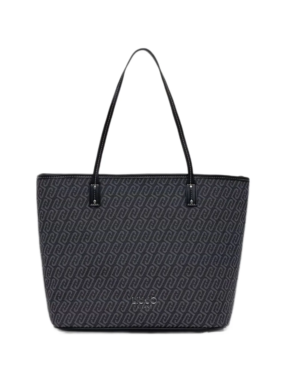LIU JO monogram-pattern tote bag Zwart
