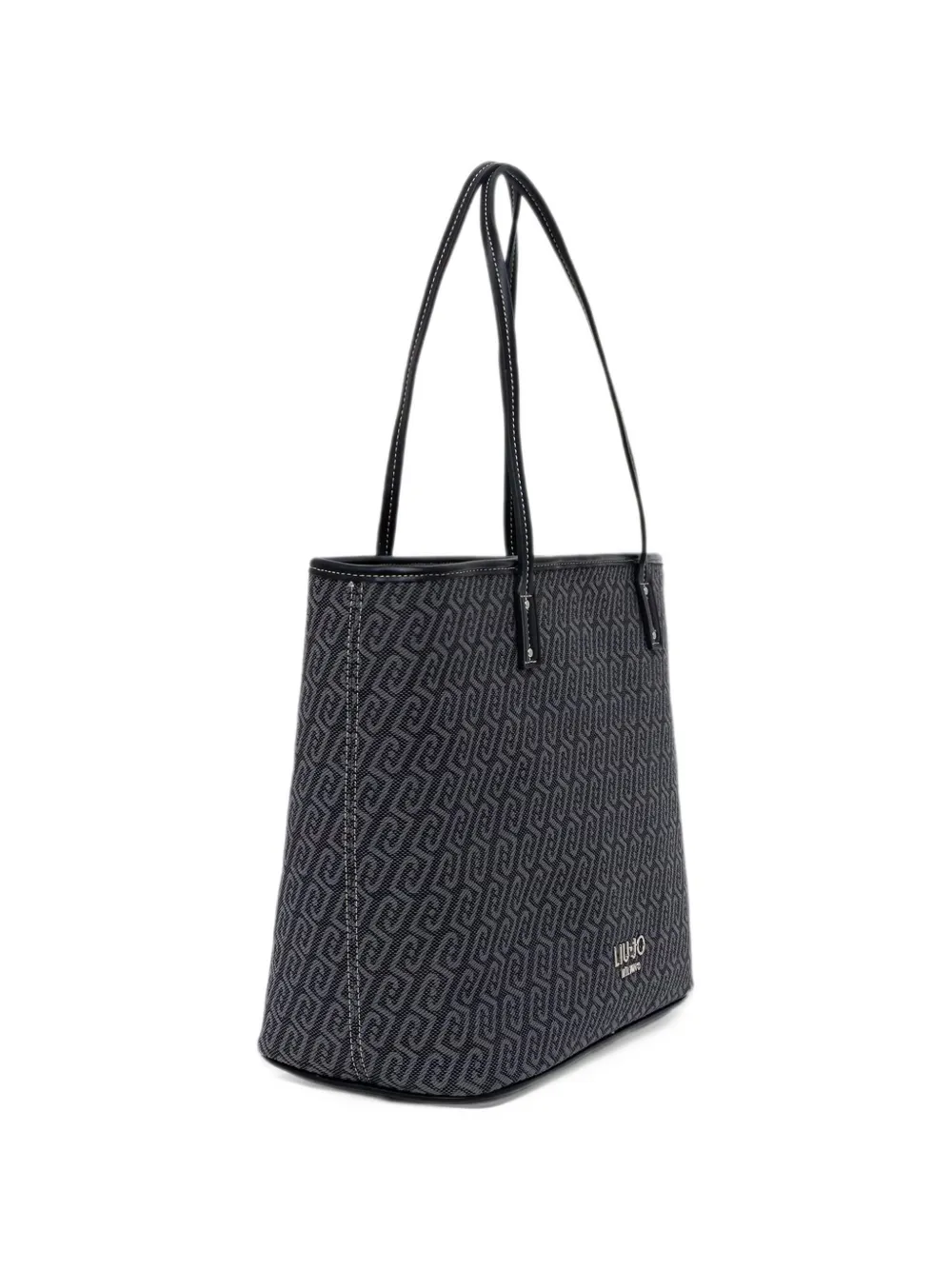 LIU JO monogram-pattern tote bag Zwart
