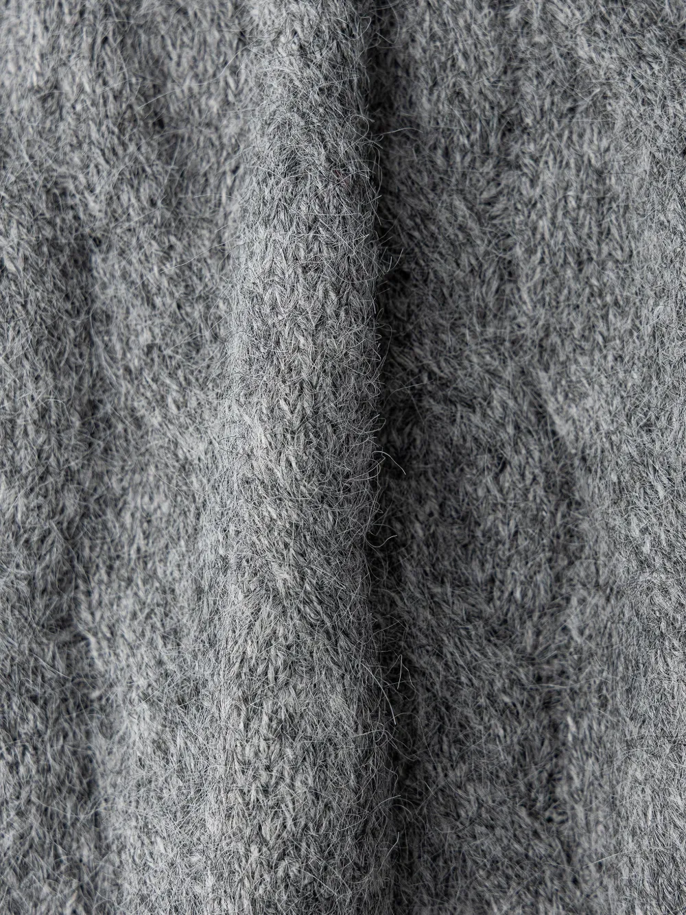 LIU JO cable-knit logo-plaque scarf Grijs