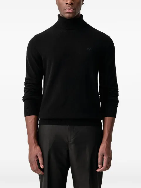 Lindbergh roll-neck embroidered-logo sweater