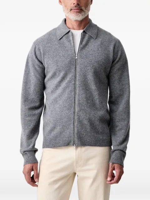 Lindbergh zip-up collared cardigan