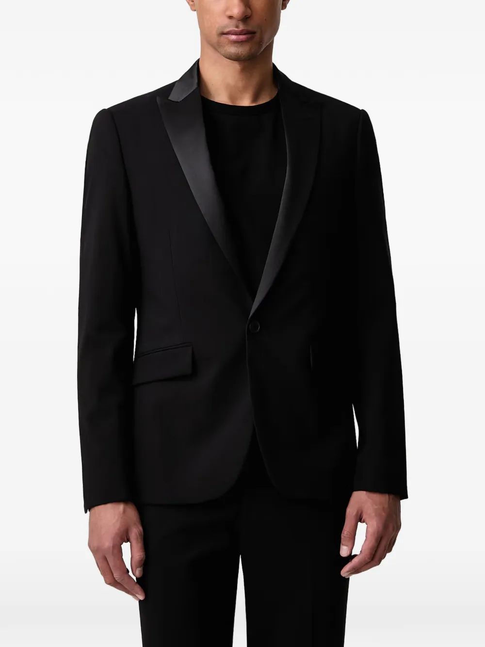 Lindbergh Tuxedo satin-lapel suit - Nero