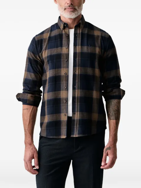 Lindbergh check button-down shirt
